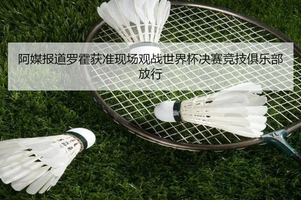 阿媒报道罗霍获准现场观战世界杯决赛竞技俱乐部放行